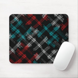 Tri-Colour Hatching Mouse Pad