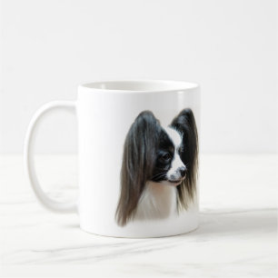 Tri-Colour Papillon Dog Coffee Mug