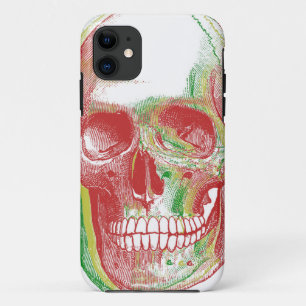 Tri-colour Rasta Skull iPhone 11 Case
