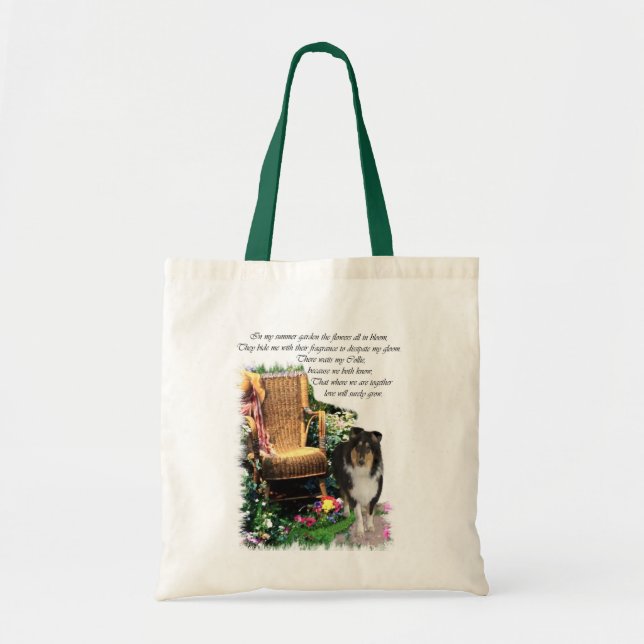 Tri-Colour Rough Collie Art Gifts Tote Bag (Front)