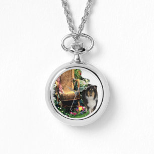 Tri Colour Rough Collie Art Gifts Watch