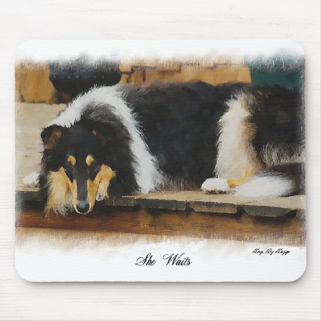 Tri-Colour Rough Collie Gifts Mouse Pad (Front)