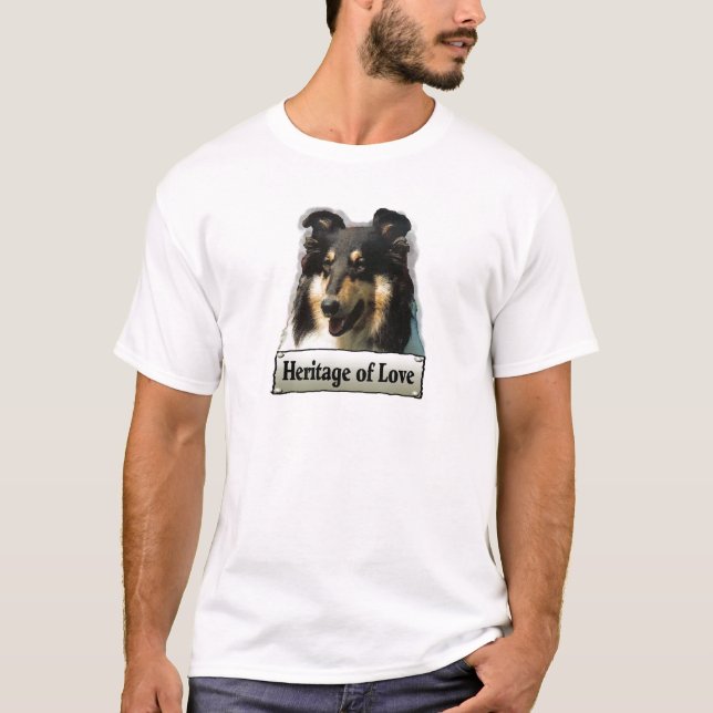 Tri Colour Rough Collie Gifts T-Shirt (Front)