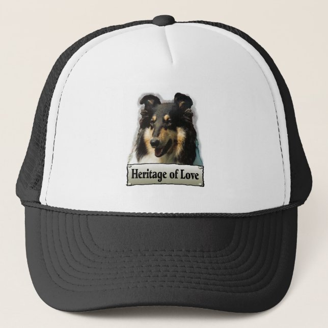Tri Colour Rough Collie Gifts Trucker Hat (Front)