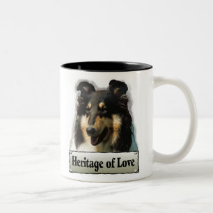 Tri Colour Rough Collie Gifts Two-Tone Coffee Mug