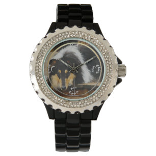 Tri Colour Rough Collie Gifts Watch