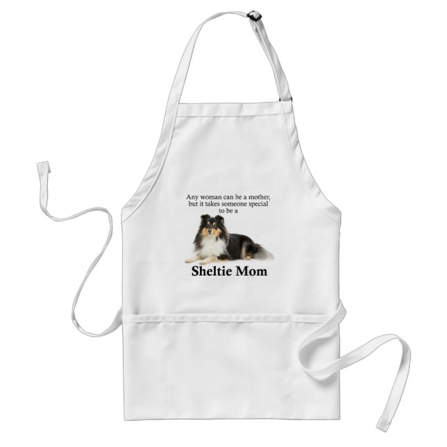 Tri-Colour Sheltie Mum Apron (Front)