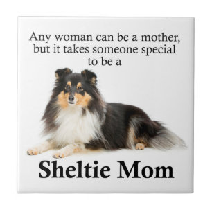 Tri-Colour Sheltie Mum Tile