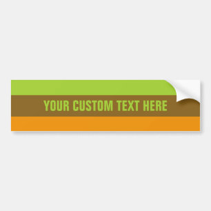 Tri-colour stripes custom bumpersticker bumper sticker