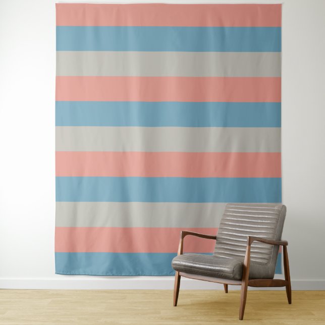 Tri-Colour Stripes pattern tapestries (In Situ)