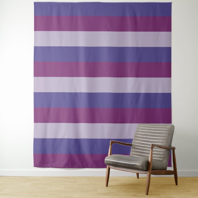 Tri-Colour Stripes pattern tapestries (In Situ)