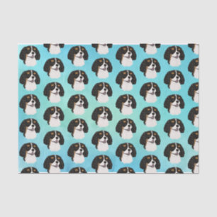 Tri-Coloured Cavalier King Charles Spaniel Gift Tissue Paper