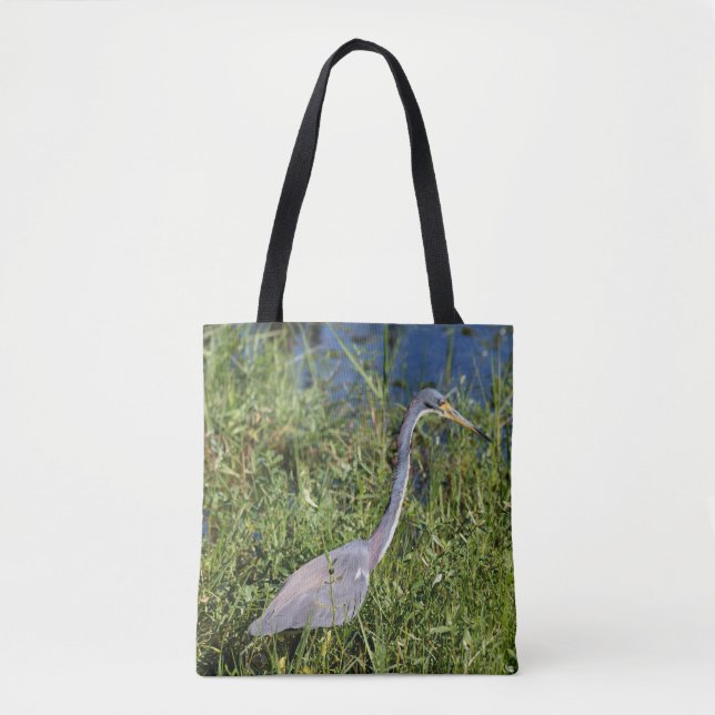 Tri-Coloured Heron Tote Bag (Front)