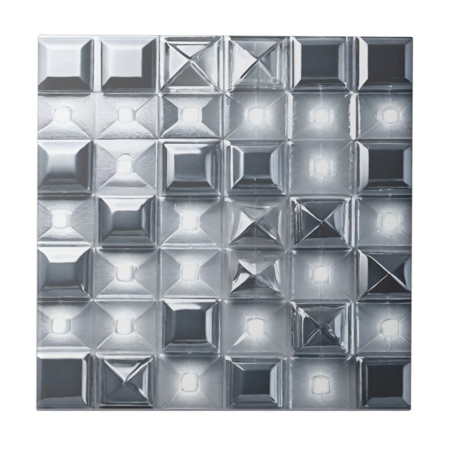 Tri-Dimensional Chess Ceramic Tile (Front)