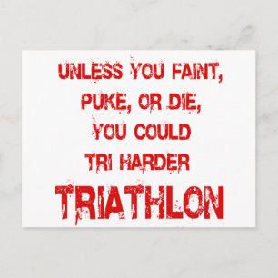 Tri Harder Postcard