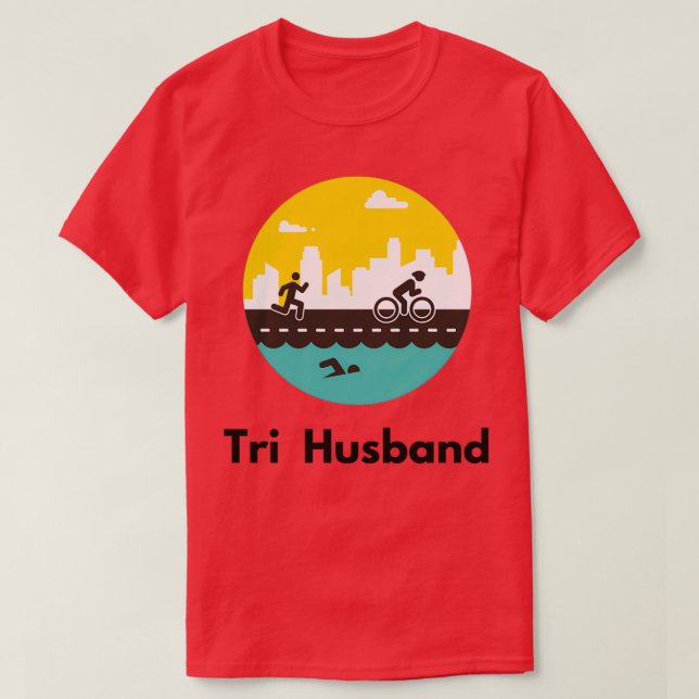 Tri Husband T-Shirt (Design Front)
