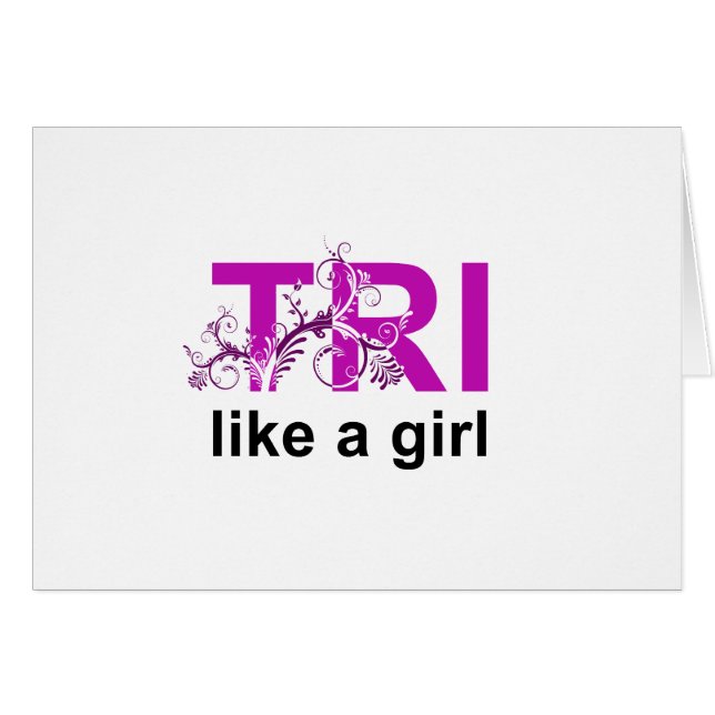 tri like a girl (Front Horizontal)