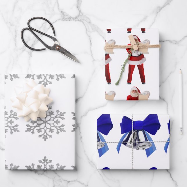 Tri-Pack Christmas Wrapping Paper (Front)