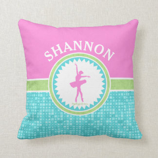 Tri-Pastel Colour Dancer With Aqua Tile Cushion