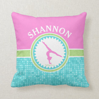 Tri-Pastel Colour Gymnastics With Aqua Tile Cushion
