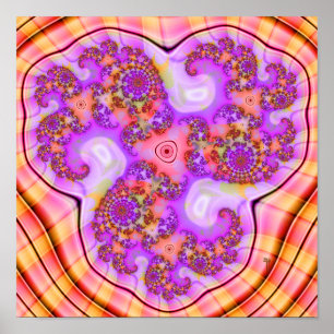 Tri-Spiral Push (12" x 12") Art Print Poster