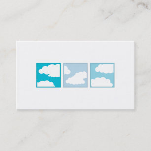 Tri-Squares - Clouds Business Card
