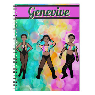 Tri-Styled Dancer Pastel & Black #1 Notebook