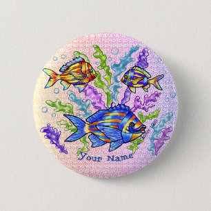 Triad Fish 6 Cm Round Badge
