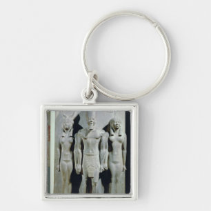 Triad of Menkaure with the goddess Hathor Key Ring