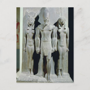 Triad of Menkaure with the goddess Hathor Postcard