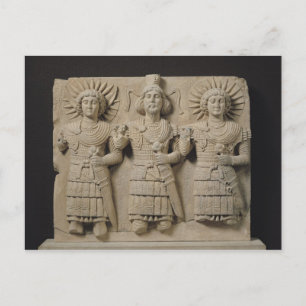 Triad of Palmyrene Gods, from Palmyra Region Postcard