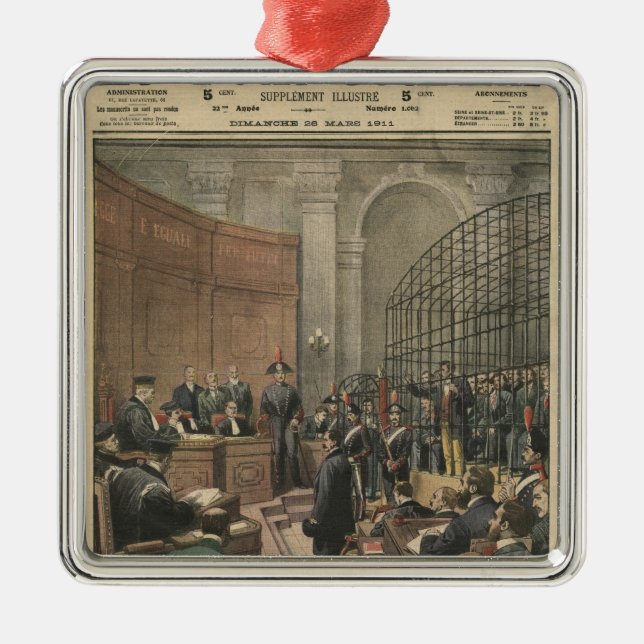 Trial of the Camorra Metal Tree Decoration (Front)