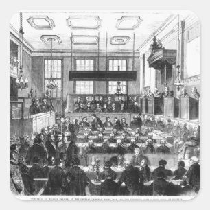 Trial of William Palmer Square Sticker