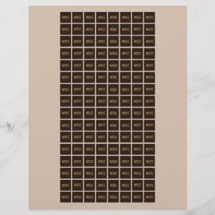 TRIAL RADIO LABELS 6 sheet