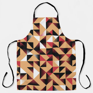 Triangle Abstract, Retro Elegant Beauty. Apron