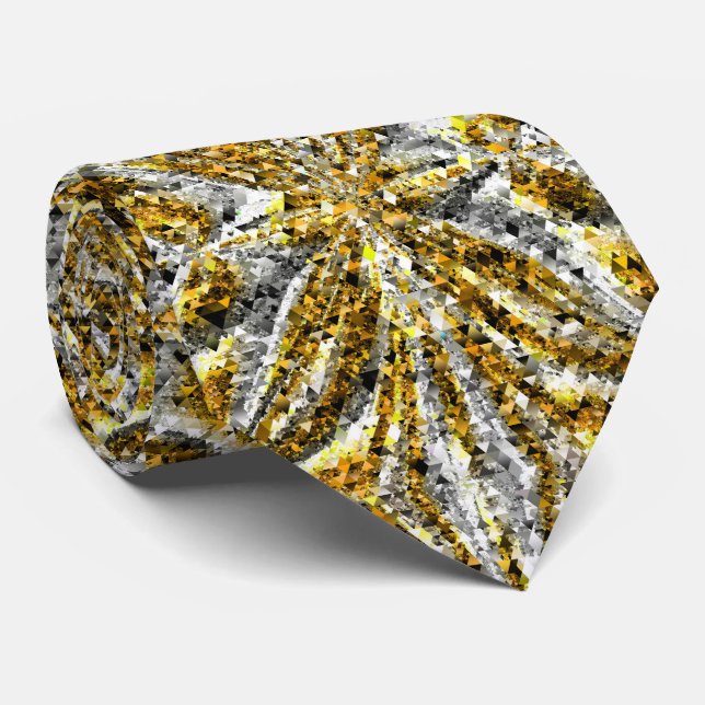 Triangle Art 2 Custom Tie (Rolled)