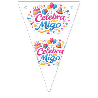 Triangle Banners with 'Celeb' Design