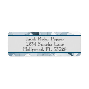 Triangle Blues Return Address Labels