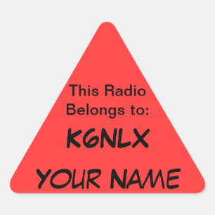 Triangle Call Sign Radio Stickers