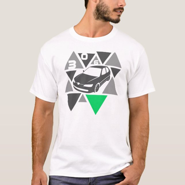 Triangle Car -306- T-Shirt (Front)