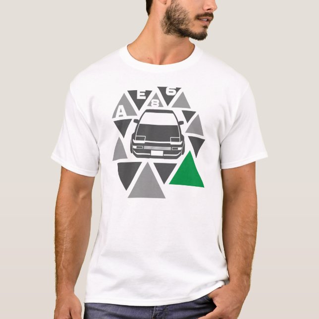 Triangle Car -AE86- T-Shirt (Front)