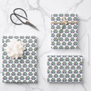 Triangle Celtic knot design Wrapping Paper Sheet