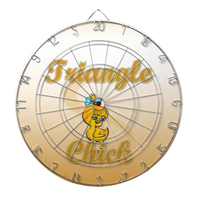 Triangle Chick Dartboard (Front)