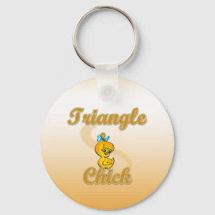 Triangle Chick Key Ring