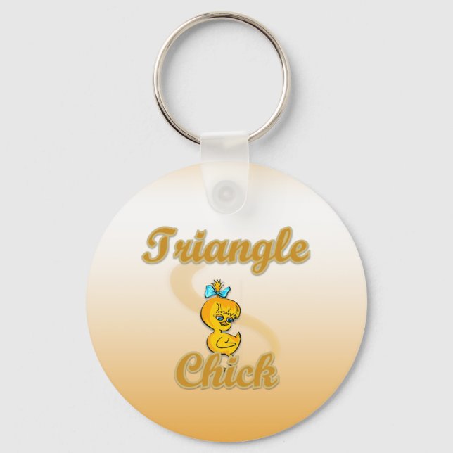 Triangle Chick Key Ring (Front)