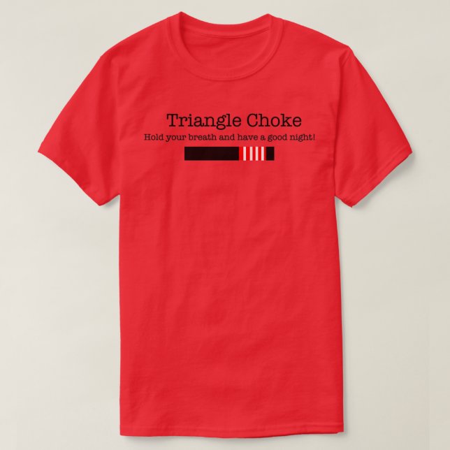 Triangle choke BJJ T-Shirt (Design Front)