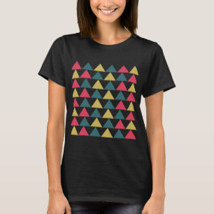 Triangle Colourful Geometric Triangle Pattern T-Shirt