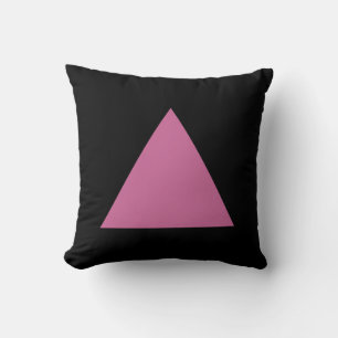Triangle Colours - Dusty Rose with Black Cushion