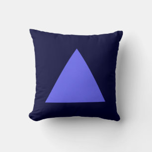 Triangle Colours - Electric Blue with Dk Navy Cushion