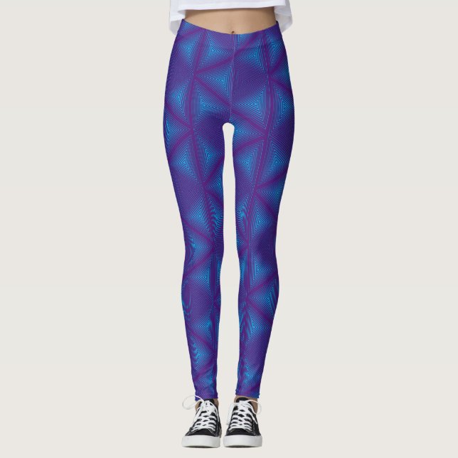 Triangle Cube-1  Leggings (Front)